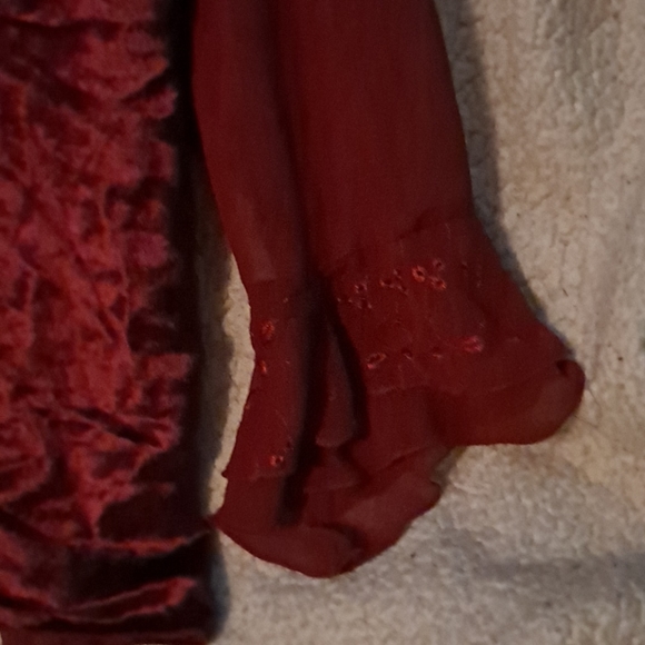 Sexy blood red corset top - Picture 9 of 10